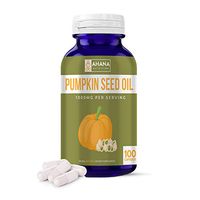Pumpkin Seed Oil Capsules by Ahana Nutrition – Pumpkin Seed Oil to Support Prostate and Skin Health (500mg - 100 Capsules)