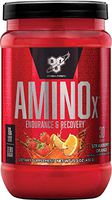 BSN Amino X Muscle Recovery & Endurance Powder with BCAAs, 10 Grams of Amino Acids, Keto Friendly, Caffeine Free, Flavor: Strawberry Orange, 30 Servings (Packaging May Vary)