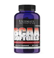 Ultimate Nutrition BCAA Supplement - 500mg Branched Chain Amino Acids Per Serving (180 Softgels)