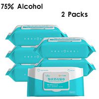 Disposable Adult Washcloth/Moist Cleaning Wipes, Alcohol-Free, Ultra Soft/Strong, Fragrance-Free Formula,Prefect for Personal Cleaning, Travel, Bath (2 Packs (100 Wipes))