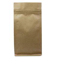 Ziplock Bag, Kraft Paper Zipper Vertical Bag for Torn Bags of Dry Food, Thick and Durable, Press Sealed Bag Pack of 50 (Item_Package_Quantity : 50, Size : 4.72x8.67+2.36 inch)