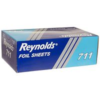 Reynolds 500 Foil Sheets Box, Pop-Up Interfolded Aluminum Foil 9 x 10.75 Inch Sheets in Silver. Pack of 2