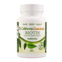 Biotin 10,000mcg – Hair Growth Vegetarian Vitamins B7 Supports Healthy Hair, Skin, and Nail Growth – Dietary Supplement for Men & Women of All Hair Types (100 Tablets)