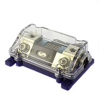 VOODOO Digital ANL Fuse - Gold Holder 1/0 0 Gauge w/ 45 Deg Angled Cover W/Fuse (350 AMP)