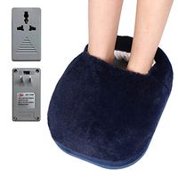 ITODA Electric Foot Warmer Heating Back Feet Warming Relax Muscles Bedroom Office Under Desk 2 Temperature Settings Shoes for Plantar Fasciitis with Voltage Converter (110V to 220V)