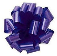 PMU Pom Pom - Pull Out Bows 5 Inch Purple Pkg/20