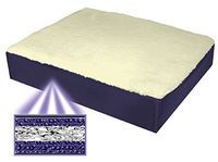 Wheelchair Cushion Fleece Covered Memory Gel 16"X18"X3.5"