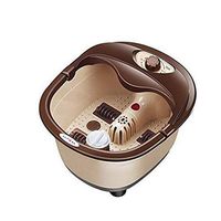 Foot Spa Massager - Heated Bath Knob Type Air Bubble Foot Barrel Home Pedicure Health Foot Bath