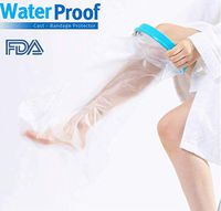 Hain Adult Leg Cast Cover, HAIN Clear Waterproof Shower Bandage Protector with Seal Protection for Foot, Knee, Ankle Wound in Bathing or Swimming, 100% Reusable, Medium Leg SL2103 635 * 420 * 190