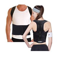 ZSZBACE Posture Corrector & Back Straightener Brace for Kyphosis, Mild Scoliosis, Hunchback & Lordosis, Reduce Back Pain (S: Waist Length fits 24.4-28.3", Black)