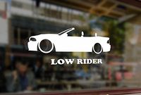 25 Centimeters Low Rider car Vinyl Stickers Funny Decals Bumper Car Auto Computer Laptop Wall Window Glass Skateboard Snowboard Helmet