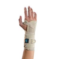 DonJoy Advantage DA161WB01-TAN-XS/S-L Stabilizing Elastic Wrist Brace for Carpal Tunnel, Sprains, Strains, Tendonitis, Instabilities, Palm Stay