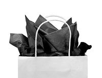 Gift Tissue Paper Bulk - 240-Sheet Gift Wrapping Tissue Paper, 20 x 20 Inches, Gift Bag Tissue Paper Gift Wrap, Premium Quality Tissue Paper, Paper Craft Supplies (Black, 240 CT)