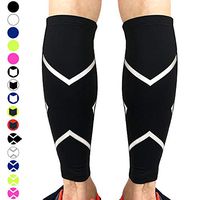 Beister 1 Pair Calf Compression Sleeves for Women & Men, Footless Shin Splint Leg Support Socks for Pain Relief, Recovery, Running, Travel, Cycling Nurse, X-Large