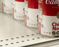 Stick On Gondola, Wood or Glass Shelf Dividers with Self Adhesive Tape - 1" H X 12" L - 20 Pack