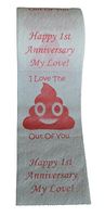 Happy First Anniversary Toilet Paper Funny Gift