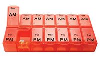 AP-300 Bulk Pack (36 pcs) Jumbo AM/PM 7 Day Pill Box