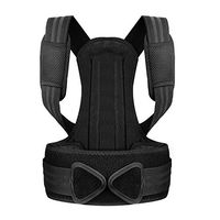 SupreGear Posture Corrector Belt, Adjustable Spine Support Brace for Men and Women Posture Corrector Back Brace, Improve Back, Shoulder Posture, Upright Straightener Correct Belt (Black, L)