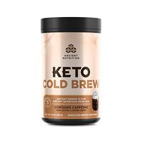 Ancient Nutrition KetoCOLDBREW Energy Elixir Powder, 20 Servings, Keto Diet Supplement, MCTs from Coconut, Coffee Beans, Energy Booster…