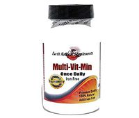 Multivitamin Once Daily Iron Free * 100 Caps 100% Natural - by EarhNaturalSupplements