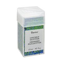 Darice 30029648 Chunky Mermaid Blue, 1.5 Ounces Glitter