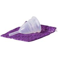 Menstrual Cup with Collapsible Holding Tray
