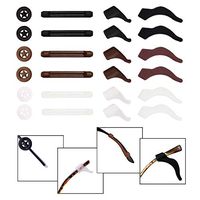 12 Pairs Eyeglass Retainer, Multicolor Eyeglass Grips, Silicone Anti-slip Eyeglass Holder, Eyeglass Ear Hook Eyeglass Temple Tips, Silicone Nose Pads, Star Round Eyeglass Retainers