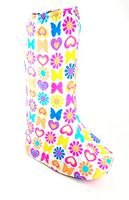 My Recovers Walking Boot Cover for Fracture Boot, Fashion Cover in Butterflies-Hearts, Tall Boot, Made in USA, Orthopedic Products Accessories (LG)