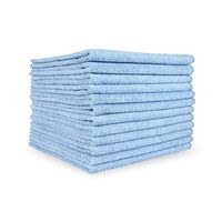 Arkwright Smart Choice Microfiber Cleaning Cloths 12 Pack (16 x 16 in, Blue)
