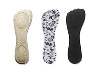 Wesell 3 Pack Insole for High Heels,Provide Heel Pain Relief, Comfortable Heel Inserts, Plantar Fasciitis, Heel Spurs, 3/4 High Heel Pain Relief Insoles Shoe Pads
