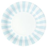 Paper Eskimo 12-Pack Party Plates, Powder Blue