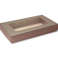 Silver Candy Boxes 9-1/2 X 5 3/4" X 1 1/8" | Quantity: 25