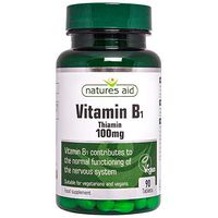 Natures Aid Vitamin B1 Thiamin Hydro 100mg 90 tablet