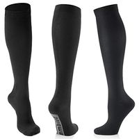CAMBIVO Compression Socks for Women and Men, 3 Pairs Sports Compression Stockings for Running, Home Gym