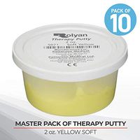 Sammons Preston Master Pack, Therapy Putty For Physical Therapy Exercises, Hand Grip and Strength Training, For Stress and Pain Relief, Occupational Therapy, Set of 10, 2 Ounces, Yellow, Soft