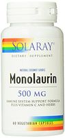 Solaray Monolaurin Supplement,500 mg, 60 Count by Solaray