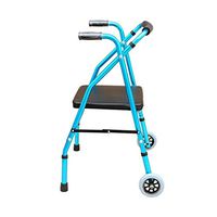 GYZ GY Elderly Walker Disabled Deluxe Aluminum Auxiliary Walker Foldable Lightweight Portable, Blue Medical Supplies (Color : Blue)
