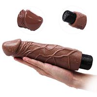 PGtoy Cordless Women Realistic Body Massage Multi-speeds Waterproof Brown Battery Powered 2 AA (Not Include)