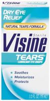 Visine Tears Lubricant Eye Drops for Dry Eye Relief, 0.5-Ounce Bottles (Pack of 3) by Visine