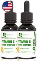 (2 Pack) Vitamin B Super Complex | Fast Absorption Liquid Drops. High Potency. B2,B3,B5,B6 and B12 Vitamins. Stress and Anxiety. More Than B12 1000 mcg. Sugar,Wheat,Yeast & Lactose Free!…