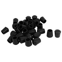 YingYing Home Rubber Furniture Crutch Feet Stool Chair Leg Tips Pads 100Pcs Black