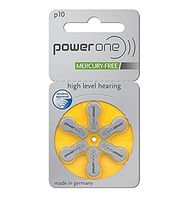60 x Varta Powerone p10 Mercury Free Mercury Free Hearing aid Batteries