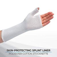 Rolyan Thumb Spica Stockinette, Stockinette Tubing, Cotton Stockinette for Pre-Wrap Use, Cotton Wrist Sleeve for Skin Protection Under Splints, Splint Fabrication Liner, Pack of 10, Size Small