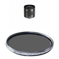 Canon EF-M 11-22mm f/4-5.6 STM Lens w/ Tiffen Polarizer Filter