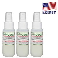 NO MOSQUITOZ | Mosquito, Gnat, and Biting Flies Repellant | Effective Personal Botanical Bug Spray | Hand-Crafted DEET-Free Hypoallergenic | Non-Greasy Formula (3, 2oz.)