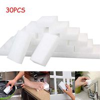 Swyss White Magic Melamine Foam Cleaning Pads - Eraser Sponge for All Surfaces - Kitchen-Bathroom-Furniture-Leather-Car- Just Add Water to Erase All Dirt (30Pcs /10x7x3cm)
