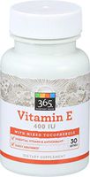 365 Everyday Value, Vitamin E 400 IU with Mixed Tocopherols, 30 ct