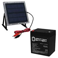 Mighty Max Battery 12V 5AH Replaces MK ES5-12 Wheelchair + 12V Solar Panel Brand Product