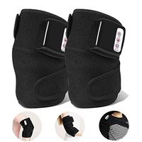 VIVI Knee Magnetic Vibration Heating Massager, Joint Physiotherapy Massage Electric Massage Pain Relief Rehabilitation Equipment(Black)