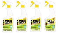 CLR Bleach-Free Mold & Mildew Spray, Foaming Stain Remover, 32 Oz (4)
